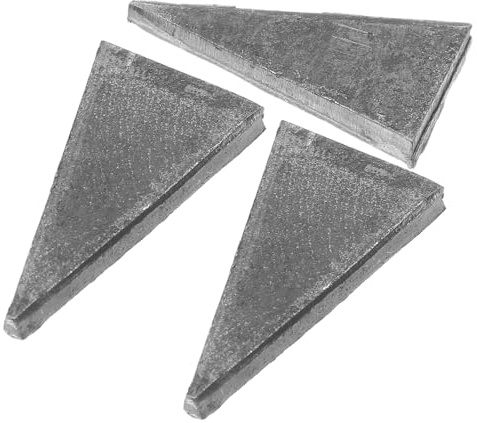 NUOBESTY Set da 3 Cunei in Ferro per Manici D’ascia e Utensili Manuali, Cunei di Sicurezza per Manici in Legno, Accessori Resistenti per Taglio e Spaccatura Legna, Strumenti Lavorare Legno