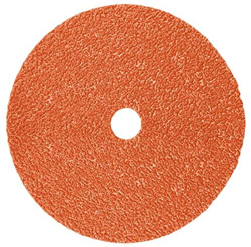 3M Cubitron II Fibre Disc 987C, Precision Shaped Ceramic Grain, 5 Diameter, 60+ Grit, Orange (Pack of 100)