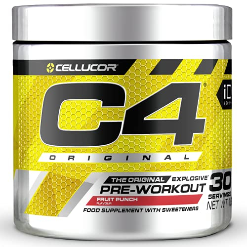 C4 Original Beta Alanine Sports Nutrition Bulk Pre Workout Powder for Men & Women | Best Pre-Workout Energy Drink Supplements | Creatine Monohydrate | Fruit Punch | 30 Servings