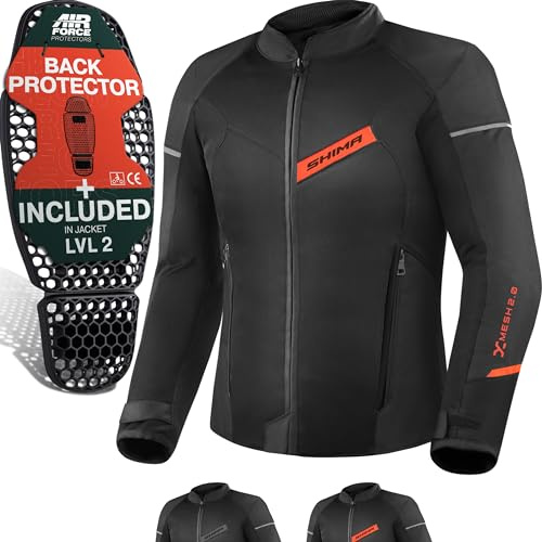 SHIMA unisex - vuxen X-mesh 2.0 motorcykeljacka