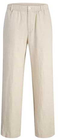 JACK & JONES herr, lös passform, chinobyxor, chinos, Silverfoder, L