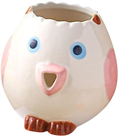 Amosfun Ceramic Egg Yolk White Separator Chicken Shape Egg Divider for Raw Kitchen Tool Reusable Yolk Strainer