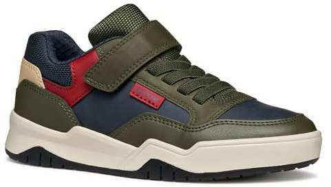 Geox J Perth Boy - Zapatillas Deportivas Militar/Azul Marino, Talla 37 EU, Military Navy, 37 EU