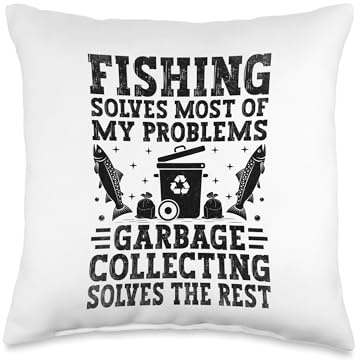Garbage Collecting Solves The Rest Trash Collector Waste Throw Pillow