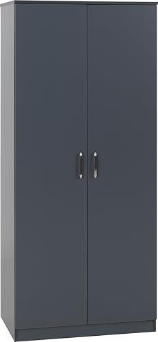 Seconique Dakota 2 Door Wardrobe in Dark Grey