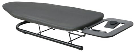 AMD Nexus Table Top Ironing Board, Small-Foldable Design, Non-Slip Folding Legs, 100% Cotton Cover with Foam Layer, Steam Iron Rest, Lightweight, Space Limited Places, 76 x 30cm