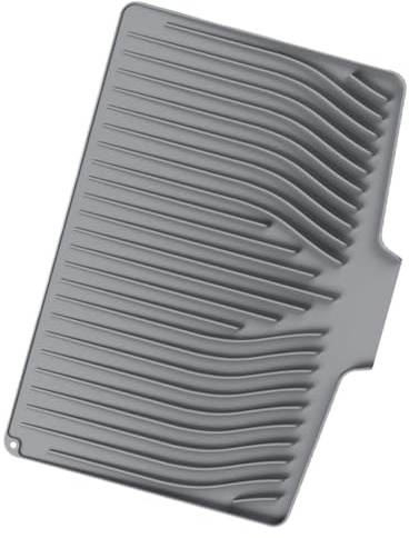 Alfombrilla de Silicona para Platos,Base de Silicona para Escurrir | Protector de Encimera Térmico Antideslizante para Muebles de Cocina Comedor Sala Baño Dormitorio Hogar