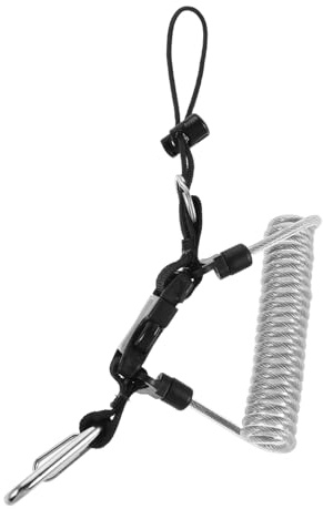 Anneome Dragonne De Plongée Spirale Anti-perte En Acier Inoxydable Avec Boucle à Dégagement Rapide Câble De Sécurité Pour Appareil Photo Sous-marin Accessoire Professionnel Pour Boîtier Étanche