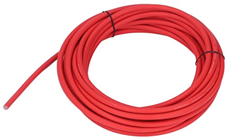 Naroote Solar Panel Cable, ² Solar Extension Cable High Voltage Resistant Double Layer Insulation for Connection (Red 20m/65.6ft)