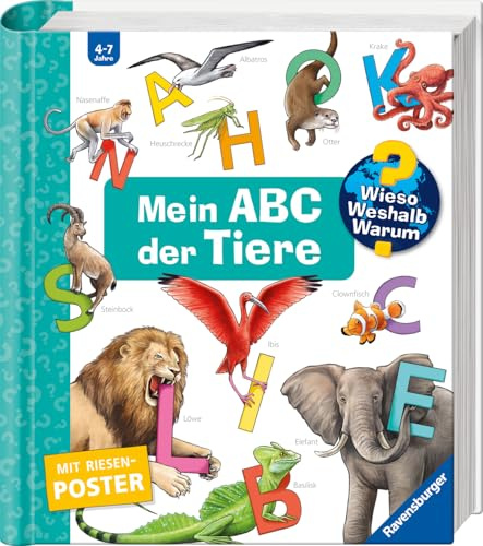 Wieso? Weshalb? Warum? Sonderband - Mein ABC der Tiere (Sachbuch ab 4 Jahre - mit Klappen und riesigem Poster)
