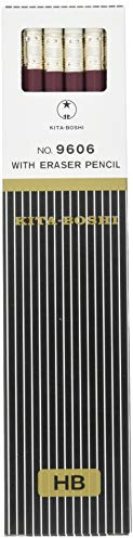 Hokusei pencil eraser luxury with pencil HB # 9606 19606 12 bottles