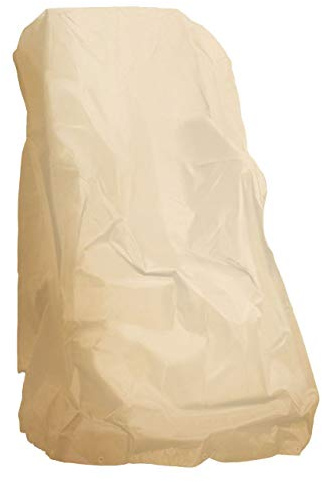 AFP Gartenmöbel Schutzhülle Hochlehner Sessel, beige, 110x 90x 80cm - Gartenmöbel Abdeckung WOODSAFE - atmungsaktive Schutzhaube/Abdeckplane / 2 Jutesäckchen Gratiszugabe