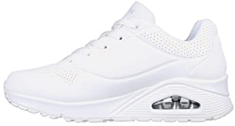 Skechers Women's Uno Stand on Air Sneaker, White 01, 7 UK