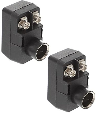 OSALADI Tv Antennenadapter 2 Stück 300 Zu 75-ohm Koaxial Steckadapter Metall Abs Kompakt Tragbar Für Radiokabel Tv Digital Empfang
