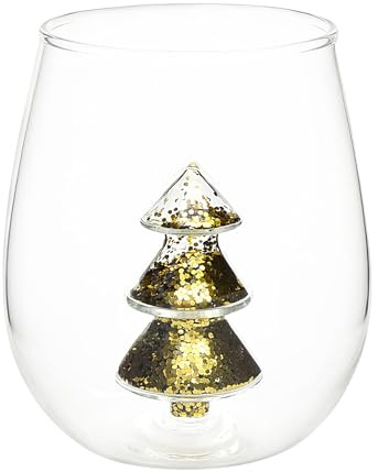 Genérico Copa De De Árbol De Navidad, ería Anti-Volcado, Copas De Vino Para Beber Con Diseño De Árbol Navideño, Para Té Leche Agua Bar Restaurante Boda Fiesta Vacaciones Cumpleaños