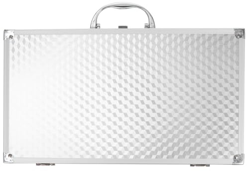VICASKY Aluminium Tragekoffer für Soundkarten Robuster Aufbewahrungskoffer mit Großem Fassungsvermögen Langlebiger Aluminium Container Praktischer Handgriff Stilvoller und Stabiler
