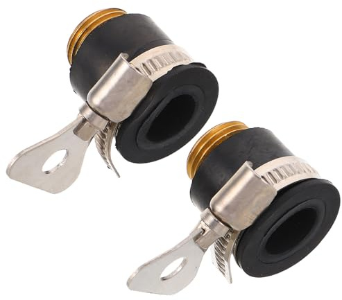TOGEVAL 2pcs Brass Kitchen Faucet Adapter Hose Connector Fitting Leakproof Sink and Bathroom Plumbing Attachment for Easy Replacement and Water Scale Prevention