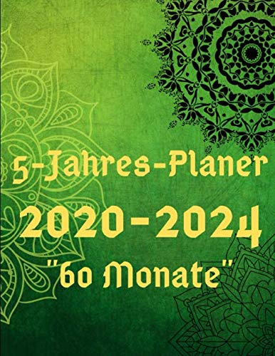 5-Jahres-Planer 2020-2024 60 Monate: Jahresplaner Monatskalender