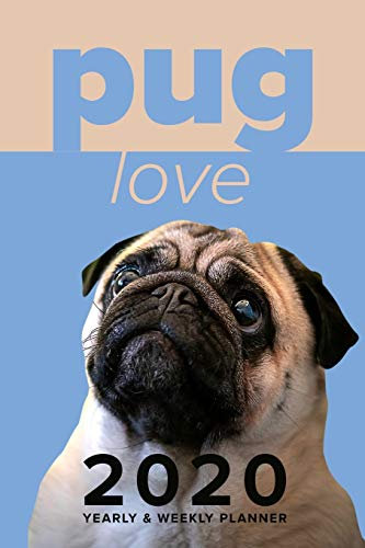 Pug Love 2020 Yearly & Weekly Planner: Pug Flavoured Daily Diary Gift