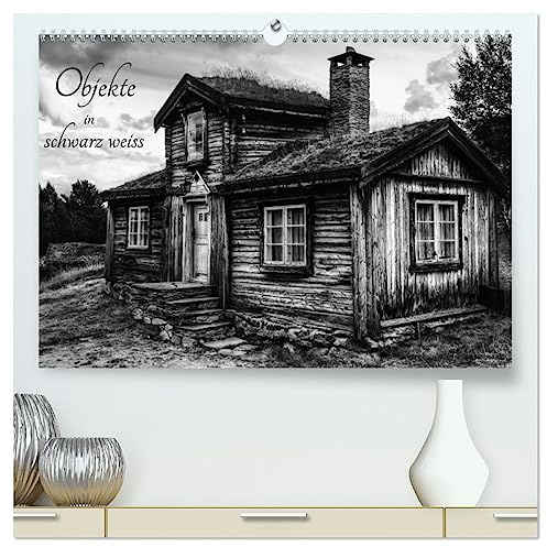 Objekte in schwarz weiss (hochwertiger Premium Wandkalender 2026 DIN A2 quer), Kunstdruck in Hochglanz: Von Gegenständen bis zu Objekten, ein vielfalt an schwarz weiss Fotografien (CALVENDO Kunst)