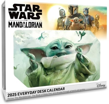 The Mandalorian The Child Tagesabreißkalender 2025: Kleiner Kalender für Star Wars Fans: Grogu und viele andere in einem Tischkalender 2025 zum Abreißen!