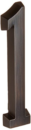 Distinctions by Hillman 843255 House Distinctions Adhesive Plaque Number 1, 4, 4, Aged Bronze