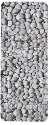Kleine Wolke Wanneneinlage Stepstone Grau 36 x 92 cm | Schneller Wasserabfluss dank Drainage-Löchern, maschinenwaschbar