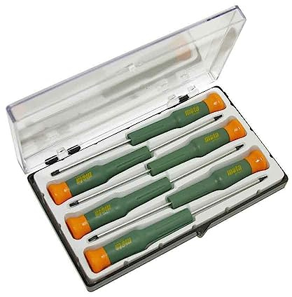 Mota Herramientas 39161 Destornilladores Precisión Torx Djpt, Paquete de 6, Varios Colores