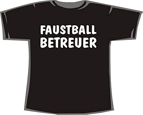 Faustball Betreuer; T-Shirt schwarz, 52/54; Gr. XXL; Damen