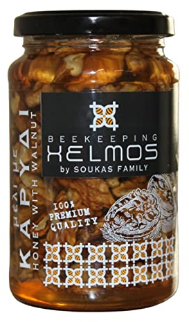 Helmos Greek Honey with Walnuts 370 g