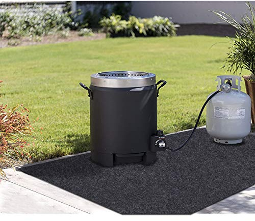Turkey Fryer Mat,For floor surface/Absorbent mat Lightweight Washable Floor Mat to Protect Decks and Patios from Grease Splatter,Against Damage and Oil Stains or Grease Spills，back Non-slip (36”×50“)