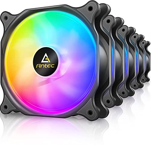 Antec 120mm Case Fan, 5 Packs RGB, PC 4-PIN F12 Series