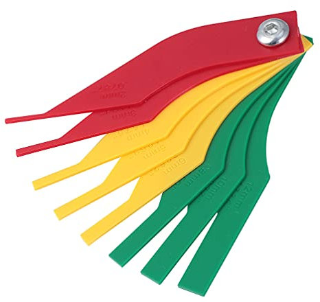 BESPORTBLE Safe Plastic Material Brake Pad Gauge Disc Brake Pad Scale Measuring Tool
