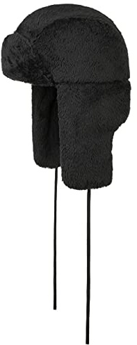 Stetson Polartec Bomber Fliegermütze Piloten-Chapka Einfarbig Herren Herbst Winter schwarz S (54-55 cm)