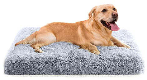 PETCUTE Cama para Perros y Gatos,Colchón Perro Extra Grande Ortopédica para Grande Mediano Pequeños Perros,Lavable, Desenfundable Cómodo Suave y Cálida Cama para Mascotas con Fondo Antideslizante