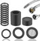 SWTYExt 30 Stück 1/2 Zoll Dichtungen Set Enthält 14 Stücke Dichtungsringe Flachdichtung 10 Stück O Ringe 16mm OD & 6 Stücke Filternetz Duschschlauch Unterlegscheiben Wasserhahn Dichtung