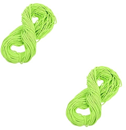 2 rollos de cuerda de algodón de ocho hebras de 5 mm, tapiz de plantas, cuerda de tapiz para colgar plantas, hilo de tejer artesanal para colgar en la pared, cordón de algodón multiusos, suministro de