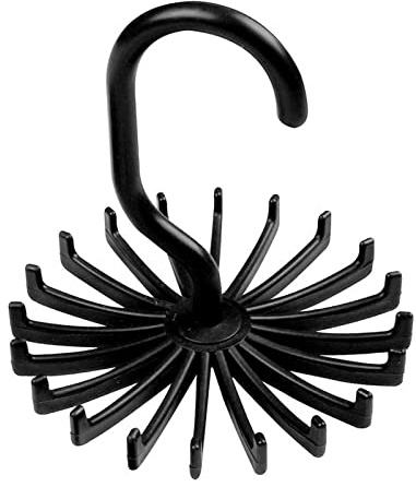 Bridas para Cables eléctricos, Soporte Giratorio para Corbatas, Gancho Giratorio de 360° para Colgar Bufandas, Soporte Giratorio para Colgar Bufandas, organizadores Reutilizables y Brillantes para la