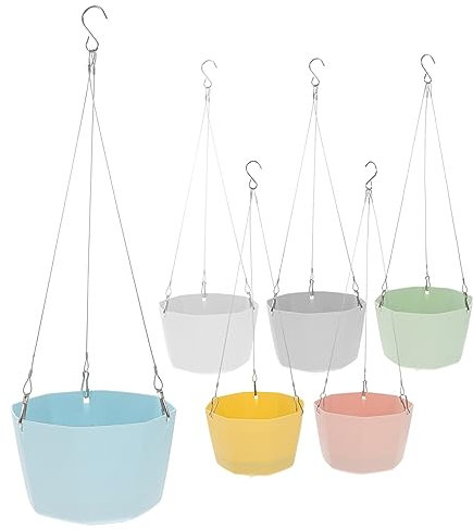 VANZACK 1 Satz Hängender Pflanzentopf Hängende Töpfe Für Pflanzen Im Innenbereich Blumentöpfe Drinnen Pflanzgefäße Für Garten Orchideentopf Blumentopf Aus Kunststoff Aufhänger Pp Nordisch