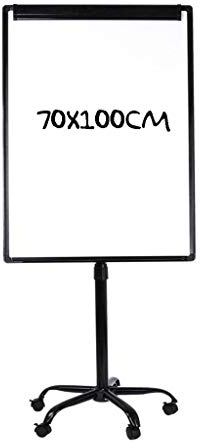 DLAZUM Whiteboard, trocken abwischbar, Flipchart-Staffelei, höhenverstellbar, mobiler Präsentationsständer für Büro, Konferenz, Schulung und Unterricht