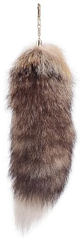 Nocyclonic Fox tail Fuchsschwanz Anh채nger Echtfell Sonnenfuchs anhänger fuchsschwanz Fuchschwanz Antenne Schl체sselanh채nger Tasche Zus채tze Tasche Anh채nger Auto 40cm (2)
