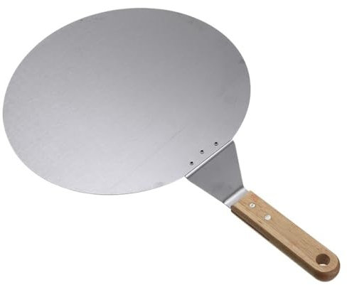 YUCHUANGYE Pizza ​Paddle Kitchen Pizza Peel Shovel Paddle Stainless Steel Pizza Spatula Pancake Baking Tool With Wood Handle Kitchen Baking Tools Pizza Peel(10inch)