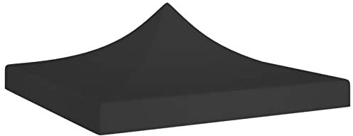 Xichuzi Partyzelt-Dach, Ersatz Pavillondach, Dach Für Pavillon, Ersatzdach Pavillon, 3x3 m Schwarz 270 g/m²