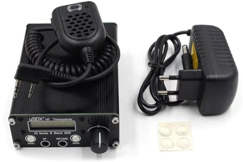 Persistence USDR USDX+Plus V2 8-Band SDR-Transceiver HF SSB QRP LCD mit Display, Lautsprecher, Mikrofon, HF-Transceiver mit EU-Stecker, Langlebig, Einfach zu Bedienen