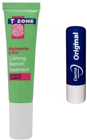 TZONE Niacinamide And Cica Calming Blemish Treatment By Ţ z øñ é Travel Size 8Ml,With Free Orignial Lip Balm