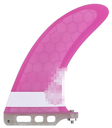 XINFULI Elektrisches Surfbrett, 7 Zoll Surfbrett Fin Center Single Tail Ruder Longboard Base SUP Zubehör,Kraftvoller Schub(Pink)