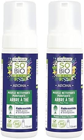 So'Bio étic - Mousse nettoyante, purifiante, Arbre à thé (Lot de 2)