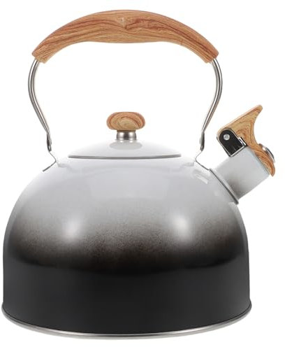 MUCKLILY Elegant Stainless Steel Tea Kettle Whistling for Stove Induction Basic Kettle Tea Pot Coffee Server
