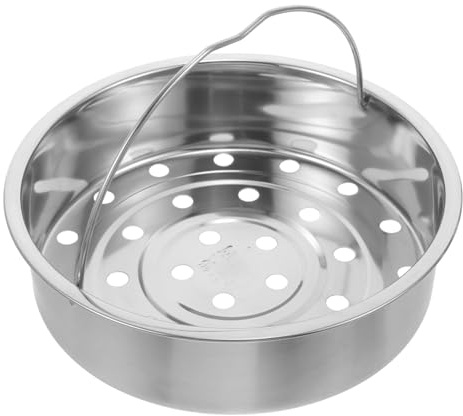 ULTECHNOVO 304 Edelstahl Dampfkorb mit Griff 20cm Reiskocher Dämpfeinsatz für Gesünderes Gleichmäßige Wärmeleitung Hitzebeständig