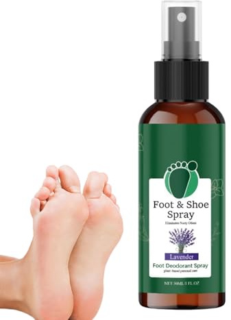GkgWuxf Eliminador De Mal Olor En Pies - Spray Para Pies Con Fragancia Natural De Lavanda Para Calzado | Eliminador De Olores Natural Con Para Deportes Gimnasio Trabajo Hogar Y Viajes